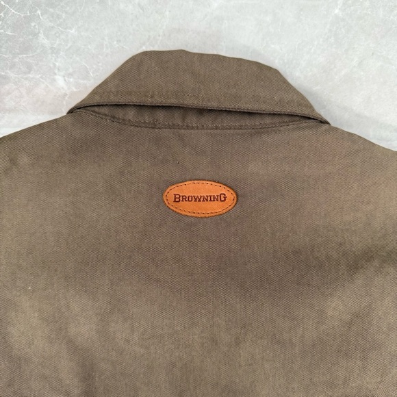 Men’s Vintage Browning Reactar Mesh Lined Shooting Jacket Double Zipper Small - Picture 13 of 17
